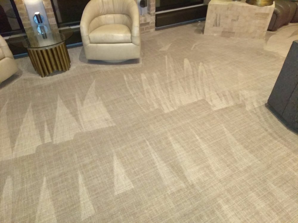 Freshly cleaned lounge carpet by Michael's Carpet Care